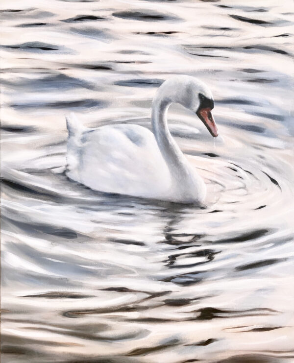 Originaali maalaus, Joutsen 73x92cm